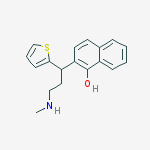 Structure of 2-[3-(methylamino)-1-thiophen-2-ylpropyl]naphthalen-1-ol