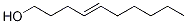 Structure of 4-Decenoic acid,(4E)
