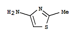 Structure of 4-Thiazolamine,  2-methyl-