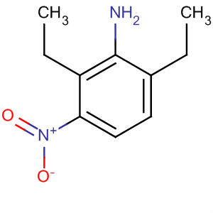 Structure of Benzenamine, 2,6-diethyl-3-nitro-