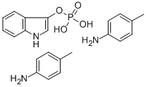 Structure of INDOXYL PHOSPHATE DI-P-TOLUIDINE SALT