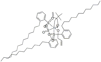 Structure of Titanium, 2,2-bis(2-propenyloxy-.kappa.O)methyl-1-butanolato-.kappa.Otris(dodecylbenzenesulfonato-.kappa.O)-