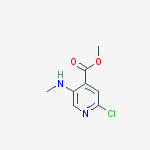 Methyl 2-chloro-5-(methylamino)isonicotinate结构式