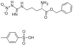 Structure of H-ARG(NO2)-OBZL P-TOSYLATE