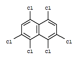 Structure of 1,2,4,5,7,8-HEXACHLORONAPHTHALENE