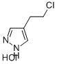 1H-PYRAZOLE, 4-(2-CHLOROETHYL)-, MONOHYDROCHLORIDE结构式