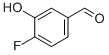 Structure of 4-fluoro-3-hydroxy-benzaldehyde