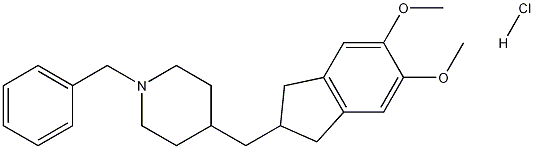 Structure of 4-[(2,3-Dihydro-5,6-dimethoxy-1H-inden-2-yl)methyl]-1-(phenylmethyl)piperidine Hydrochloride