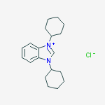 Structure of 1,3-Dicyclohexylbenzimidazolium chloride, min. 97%