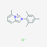 Structure of 5-methyl-2-(2,4,6-trimethylphenyl)imidazo[1,5-a]pyridin-4-ium;chloride