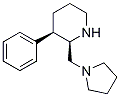 Structure of (2R,3R)-3-phenyl-2-(pyrrolidin-1-ylmethyl)piperidine