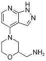 Structure of 2-MorpholineMethanaMine, 4-(1H-pyrazolo[3,4-b]pyridin-4-yl)-