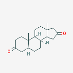 5α-Androstane-3,16-dione结构式