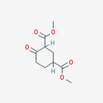 4-oxo-cyclohexane-1,3-dicarboxylic acid dimethyl ester结构式