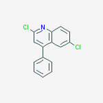 Structure of Quinoline, 2,6-dichloro-4-phenyl-