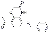 8-acetyl-5-(benzyloxy)-2H-benzo[b][1,4]oxazin-3(4H)-one结构式