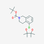 Structure of tert-Butyl 5-(4,4,5,5-tetramethyl-1,3,2-dioxaborolan-2-yl)-3,4-dihydroisoquinoline-2(1H)-carboxylate