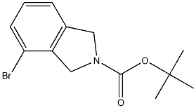 4-溴异吲哚啉-2-羧酸叔丁酯结构式