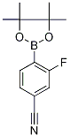 Structure of 4-Cyano-2-fluorophenylboronic acid, pinacol ester
