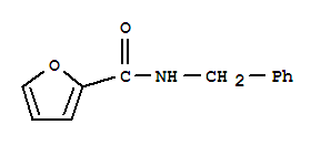 Structure of 2-furancarboxamide, N-(phenylmethyl)-