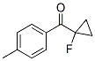 Structure of Methanone,(1-fluorocyclopropyl)(4-methylphenyl)-