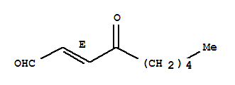 Structure of (+/-)-4-OXO-2E-NONENAL