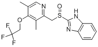 Structure of 2-[(4-TRIFLUOROETHOXY-3,5-DIMETHYL-2-PYRIDINYL)-METHYLSULFINYL]-BENZIMIDAZOLE