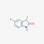 Structure of 2H-Indol-2-one, 5-fluoro-1,3-dihydro-3-Methyl-
