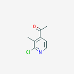 Structure of 1-(2-chloro-3-methylpyridin-4-yl)ethanone