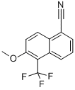 Structure of 1-CYANO-6-METHOXY-5-(TRIFLUOROMETHYL)NAPHTHALENE