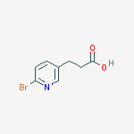 Structure of 3-(6-bromopyridin-3-yl)propanoic acid