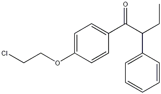 Structure of 1-[4-(2-Chloroethoxy)phenyl]-2-ethyl-2-phenylethanone