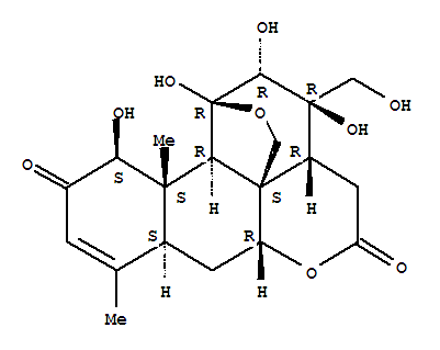 2H-1,11c-(Epoxymethano)phenanthro[10,1-bc]pyran,picras-3-ene-2,16-dione deriv.结构式