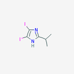 Structure of 4,5-diiodo-2-isopropylimidazole