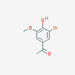 Structure of 1-(3-bromo-4-hydroxy-5-methoxyphenyl)Ethanone