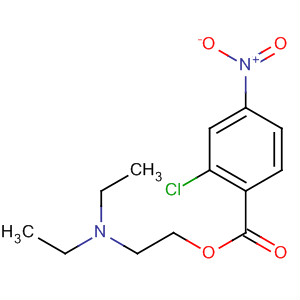 Structure of Benzoic acid, 2-chloro-4-nitro-, 2-(diethylamino)ethyl ester