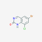 Structure of 6-bromo-8-chloro-1h-quinazolin-2-one
