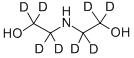 Structure of BIS(2-HYDROXYETHYL)-D8-AMINE