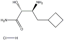 (alphaR,betaS)-beta-氨基-alpha-羟基环丁烷丁酰胺盐酸盐结构式