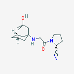 Structure of (2R)-1-[2-[(3-Hydroxytricyclo[3.3.1.1(3,7)]dec-1-yl)amino]acetyl]-2-pyrrolidinecarbonitrile