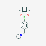 Structure of 1-[[4-(4,4,5,5-tetramethyl-1,3,2-dioxaborolan-2-yl)phenyl]methyl]Azetidine