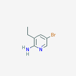 Structure of 5-bromo-3-ethylpyridine-2-amine