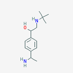 Structure of 1-[4-(1-aminoethyl)phenyl]-2-(tert-butylamino)ethanol