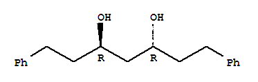 3,5-Heptanediol,1,7-diphenyl-, [R-(R*,R*)]-结构式