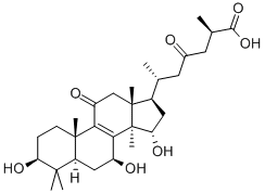 Chemical structure of GANODERIC ACID C2
