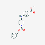 Structure of Benzyl 4-(4-methoxycarbonylanilino)piperidine-1-carboxylate