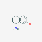 Chemical structure of 8-amino-5,6,7,8-tetrahydronaphthalen-2-ol