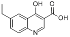 6-乙基-4-羟基喹啉-3-羧酸结构式