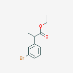 Ethyl 2-(3-bromophenyl)propanoate结构式