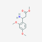 Structure of methyl 3-amino-3-(2,4-dimethoxyphenyl)propanoate